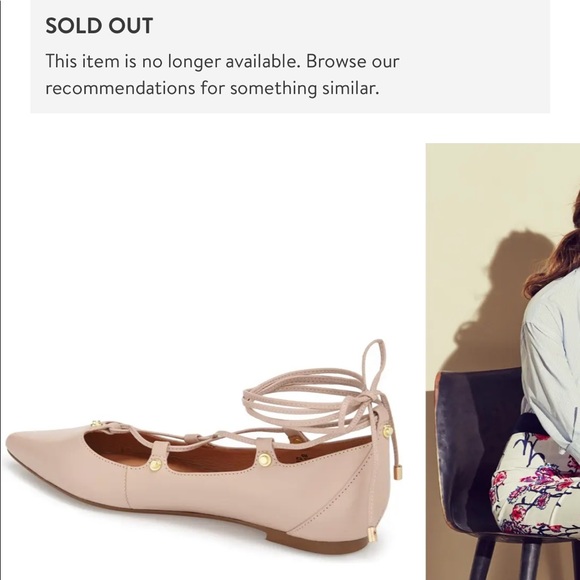 Halogen ‘Owen’ Pointy Toe Ghillie Flat Shoes - Picture 8 of 9